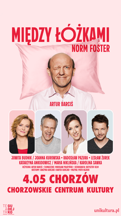 Plakat wydarzenia:  Spektakl komediowy Między łóżkami 