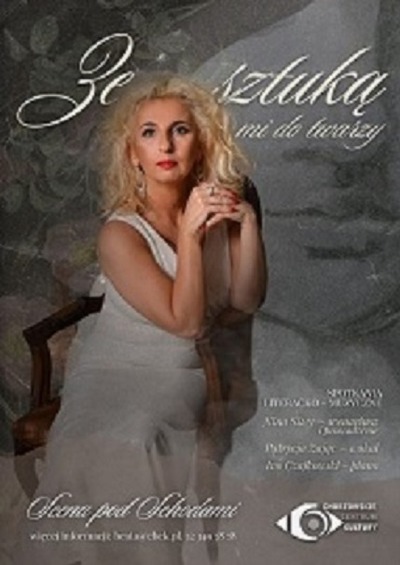 Event poster:  ZE SZTUKĄ MI DO TWARZY 