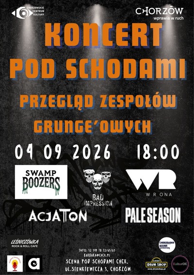 Plakat wydarzenia:  Przegląd Zespołów Grunge'owych CHSA 
